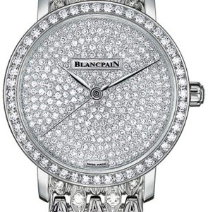 Blancpain Damklocka 6102-1963-96AD Ultraplate Diamantinfattad/18