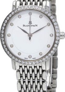 Blancpain Damklocka 6102-4628-MMB Villeret Vit/Stål Ø29 mm