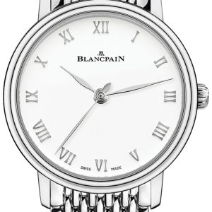 Blancpain Damklocka 6104-1127-MMB Villeret Vit/Stål Ø29.2 mm