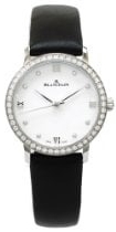 Blancpain Damklocka 6104-4628-95A Villeret Vit/Läder Ø29.2 mm