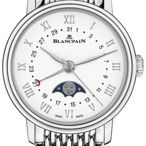 Blancpain Damklocka 6106-1127-MMB Villeret Vit/Stål Ø29.2 mm