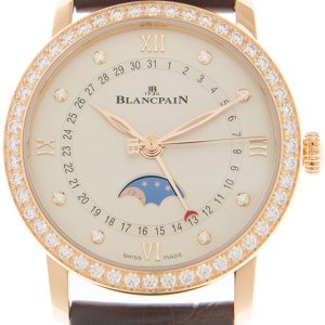 Blancpain Damklocka 6126-2987-55A Villeret Vit/Läder Ø29.2 mm