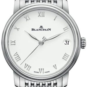 Blancpain Damklocka 6127-1127-MMB Villeret Vit/Stål Ø33.2 mm