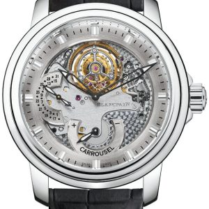 Blancpain Herrklocka 0225-3434-53B Villeret Silverfärgad/Läder