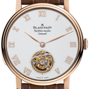 Blancpain Herrklocka 0232-3631-55B Le Brassus Vit/Läder Ø45 mm