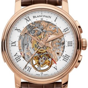 Blancpain Herrklocka 2358-3631-55B Le Brassus Vit/Läder Ø45 mm