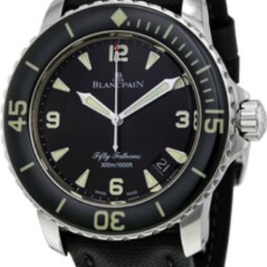 Blancpain Herrklocka 5015-1130-52B Sport Fifty Fathoms Svart/Textil