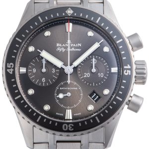 Blancpain Herrklocka 5200-1110-70B Fifty Fathoms Svart/Stål Ø43 mm