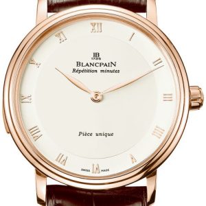 Blancpain Herrklocka 6033-3642-55A Villeret Vit/Läder Ø38 mm