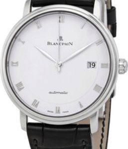 Blancpain Herrklocka 6223-1127-55B Villeret Ultraflach Vit/Läder