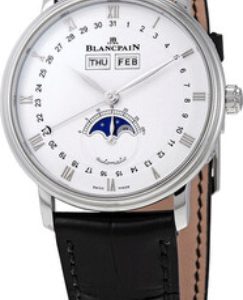 Blancpain Herrklocka 6263-1127-55A Villeret Vit/Läder Ø37.6 mm