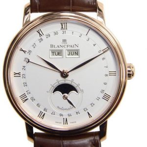 Blancpain Herrklocka 6263-3642-55A Villeret Vit/Läder Ø37.6 mm