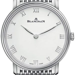 Blancpain Herrklocka 6605-1127-MMB Villeret Vit/Stål Ø40 mm