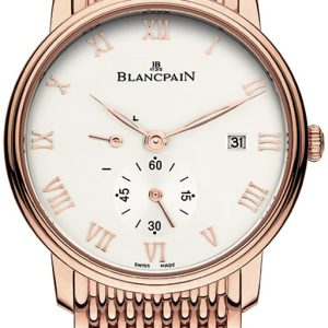 Blancpain Herrklocka 6606-3642-MMB Villeret Vit/18 karat roséguld