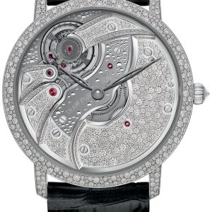 Blancpain Herrklocka 6616-9400-55B Villeret Diamantinfattad/Läder