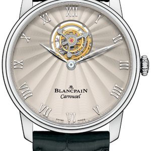 Blancpain Herrklocka 66228-3442-55B Villeret Silverfärgad/Läder