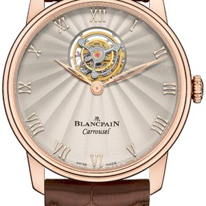 Blancpain Herrklocka 66228-3642-55B Villeret Silverfärgad/Läder