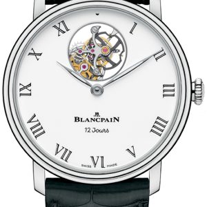 Blancpain Herrklocka 66240-3431-55B Villeret Vit/Läder Ø42 mm