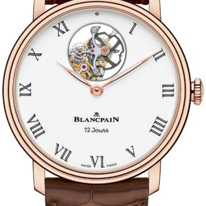 Blancpain Herrklocka 66240-3631-55B Villeret Vit/Läder Ø42 mm