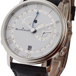 Blancpain Herrklocka 6640-1127-55B Villeret Vit/Läder Ø40.3 mm