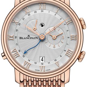 Blancpain Herrklocka 6640-3642-MMB Villeret Silverfärgad/18 karat