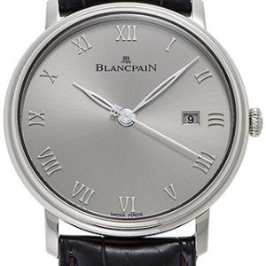 Blancpain Herrklocka 6651-1504-55A Villeret Grå/Läder Ø40 mm