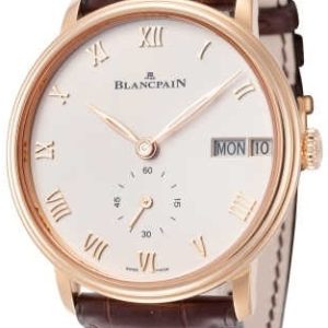 Blancpain Herrklocka 6652-3642-55A Villeret Vit/Läder Ø40 mm