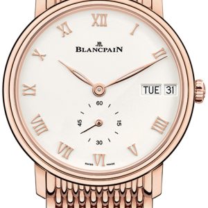 Blancpain Herrklocka 6652-3642-MMB Villeret Vit/18 karat roséguld