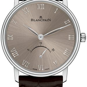 Blancpain Herrklocka 6653-1504-55A Villeret Grå/Läder Ø40 mm