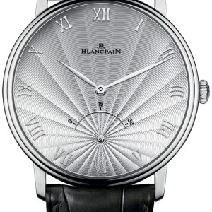 Blancpain Herrklocka 6653-1542-55B Villeret Silverfärgad/Läder Ø40