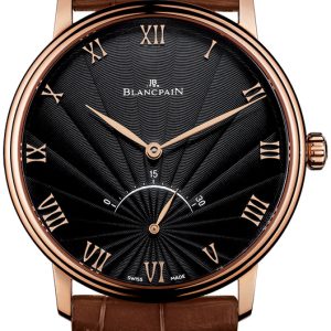 Blancpain Herrklocka 6653-3630-55B Villeret Svart/Läder Ø40 mm