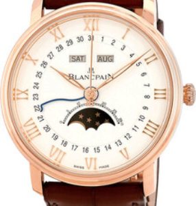 Blancpain Herrklocka 6654-3642-55B Villeret Vit/Läder Ø40 mm