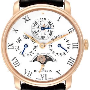 Blancpain Herrklocka 6659-3631-55B Villeret Vit/Läder Ø42 mm