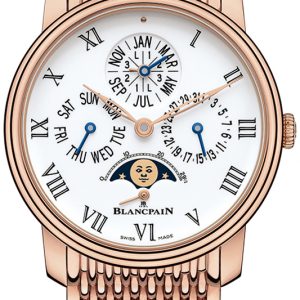 Blancpain Herrklocka 6659-3631-MMB Villeret Vit/18 karat roséguld