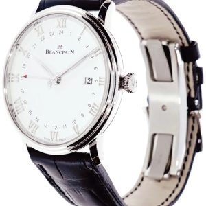 Blancpain Herrklocka 6662-1127-55B Villeret Vit/Läder Ø40 mm