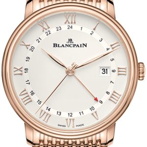 Blancpain Herrklocka 6662-3642-MMB Villeret Silverfärgad/18 karat