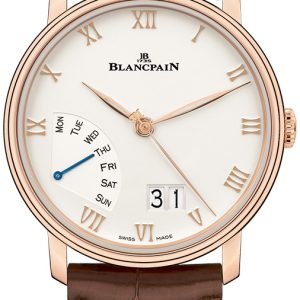 Blancpain Herrklocka 6668-3642-55A Villeret Vit/Läder Ø40.5 mm