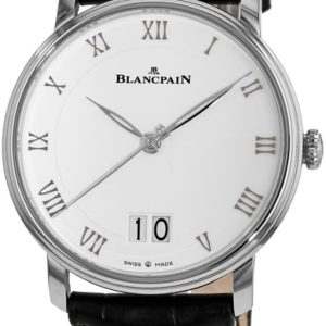 Blancpain Herrklocka 6669-1127-55B Villeret Vit/Läder Ø40 mm