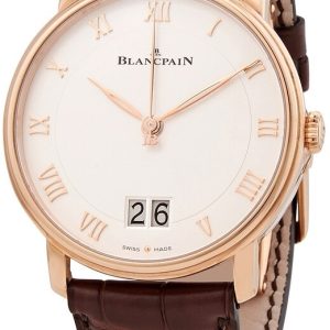 Blancpain Herrklocka 6669-3642-55A Villeret Vit/Läder Ø40 mm