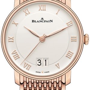 Blancpain Herrklocka 6669-3642-MMB Villeret Vit/18 karat roséguld