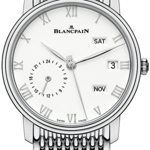 Blancpain Herrklocka 6670-1127-MMB Villeret Vit/Stål Ø40 mm