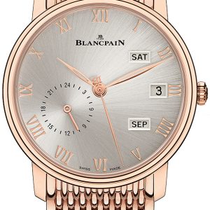 Blancpain Herrklocka 6670A-3642-MMB Villeret Silverfärgad/18 karat