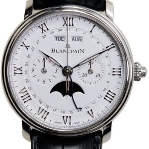 Blancpain Herrklocka 6685-1127-55B Villeret Vit/Läder Ø40.3 mm