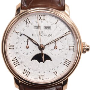 Blancpain Herrklocka 6685-3642-55B Villeret Silverfärgad/Läder Ø40