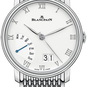 Blancpain Villeret Herrklocka 6668-1127-MMB Vit/Stål Ø40.5 mm