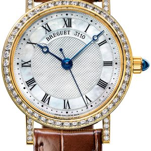 Breguet Damklocka 8068BA-52-964-DD00 Classique Vit/Läder Ø30 mm