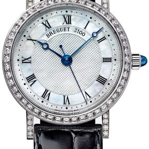 Breguet Damklocka 8068BB-52-964 DD00 Classique Silverfärgad/Läder