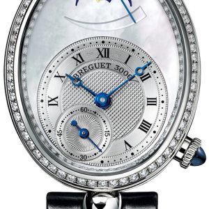 Breguet Damklocka 8908BB-52-964-D00D3L Reine De Naples Svart/Läder