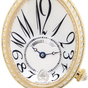 Breguet Damklocka 8918BA-58-864 D00D Reine De Naples Vit/Satin