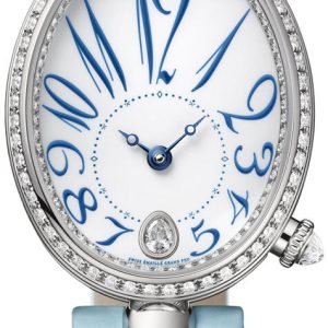 Breguet Damklocka 8918BB-28-964-D00D Reine De Naples Vit/Läder